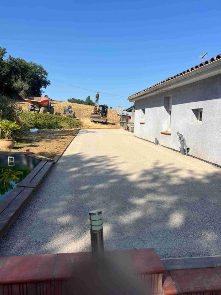 Allée extérieure en béton désactivé Samatan