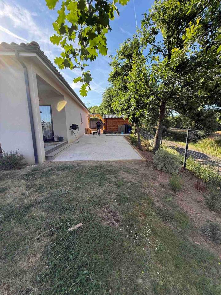 Terrasse en béton lavé Samatan