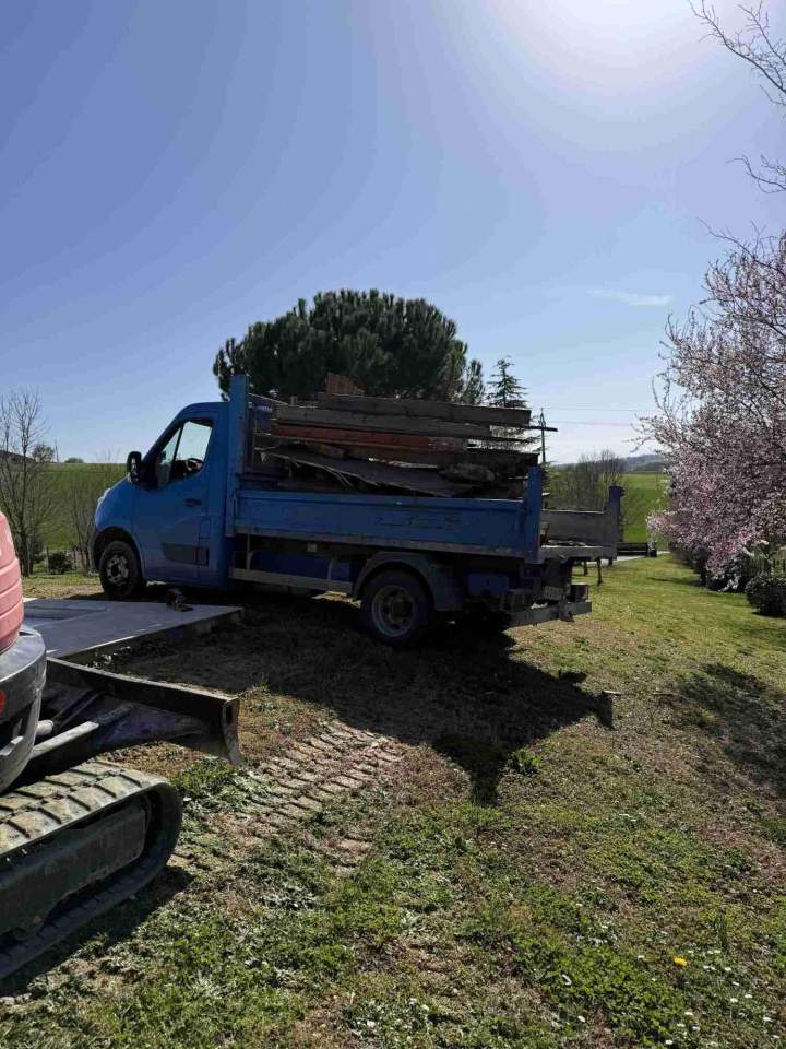 vacuation déchets de bois Samatan